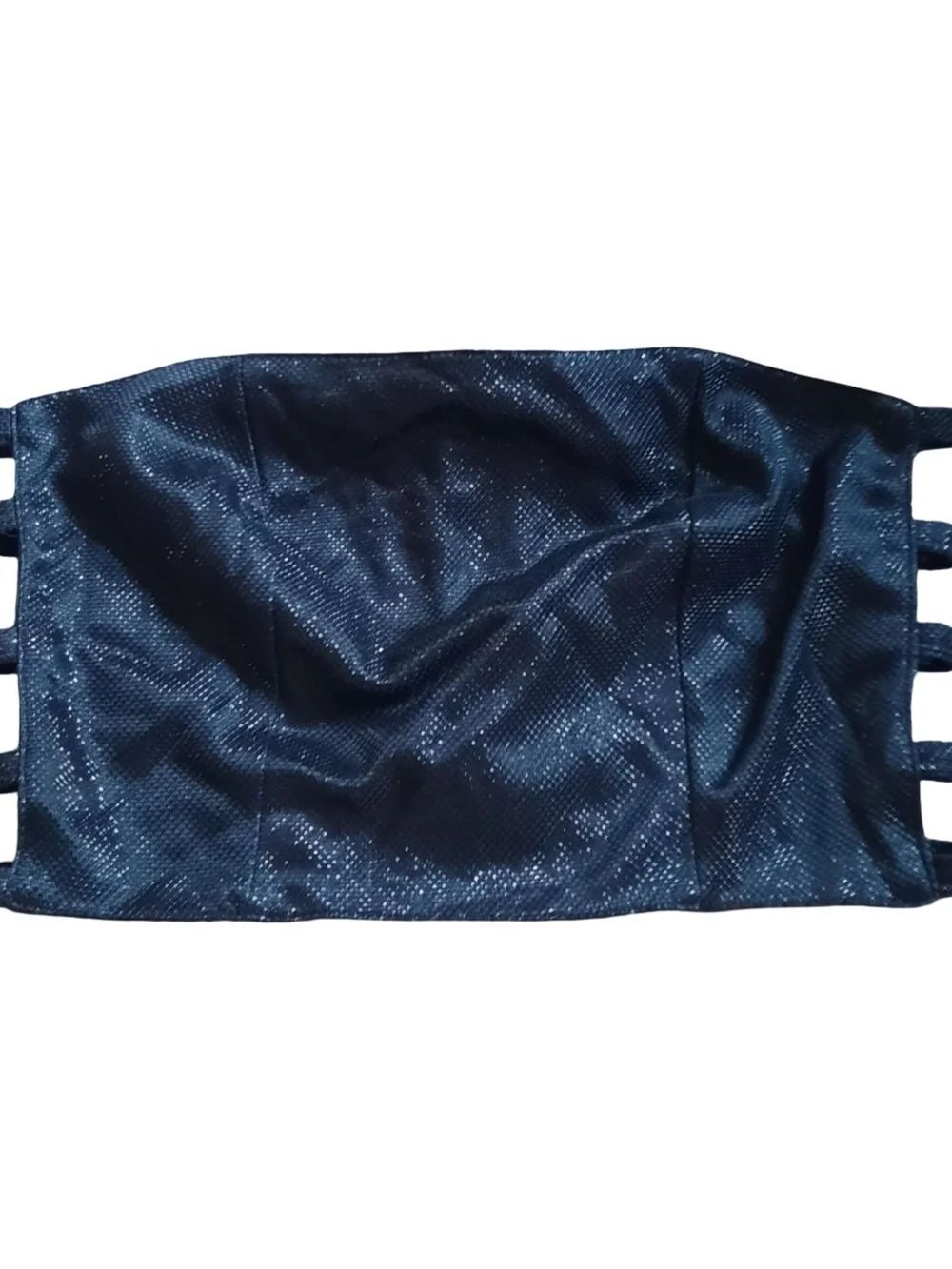 Windsor Black Shimmery Crop Top - Picture 1 of 4